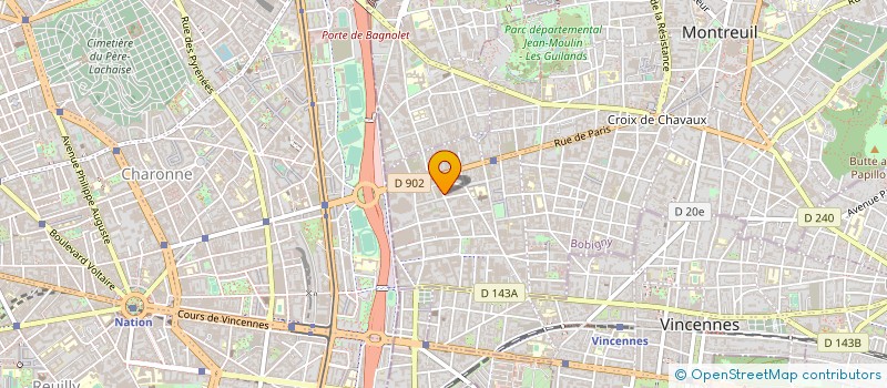 localisation de l'entreprise MONSIEUR SEBASTIEN THOMASSEY à MONTREUIL