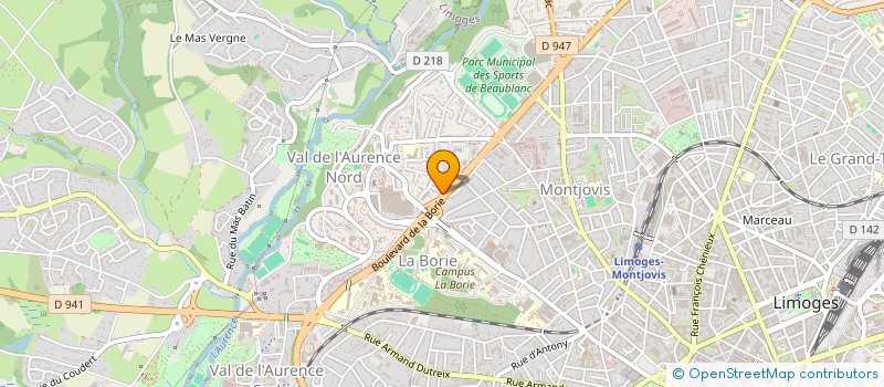 localisation de l'entreprise MONSIEUR SEBASTIEN THROMAS à LIMOGES