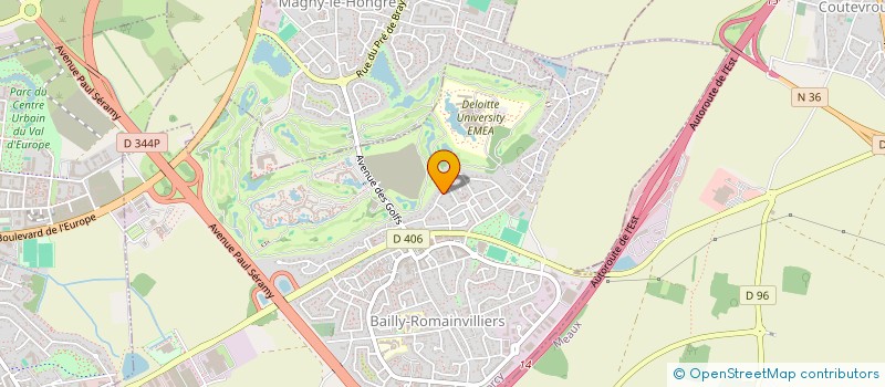 localisation de l'entreprise MONSIEUR SEBASTIEN TIMPANO  BAILLY-ROMAINVILLIERS