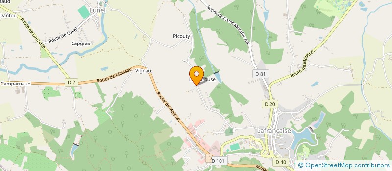 localisation de l'entreprise MONSIEUR SEBASTIEN TISSEDRE  LAFRANCAISE