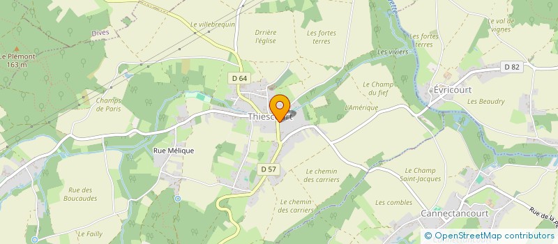 localisation de l'entreprise MONSIEUR SEBASTIEN TORREKENS  THIESCOURT