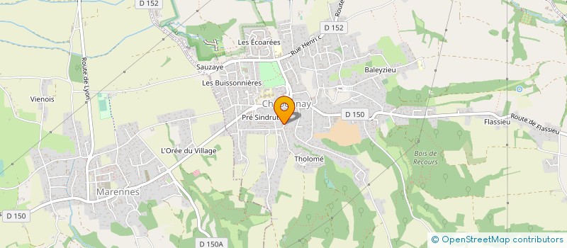 localisation de l'entreprise MONSIEUR SEBASTIEN TORRES  CHAPONNAY