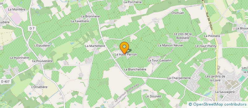 localisation de l'entreprise MONSIEUR SEBASTIEN TOUBLANC  LE LOROUX-BOTTEREAU