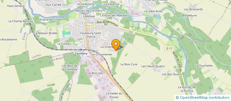 localisation de l'entreprise MONSIEUR SEBASTIEN TOUCHARD à CORMERY