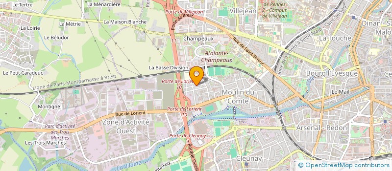 localisation de l'entreprise MONSIEUR SEBASTIEN TOUCHEFEU  RENNES