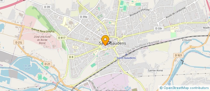 localisation de l'entreprise MONSIEUR SEBASTIEN TOULET  SAINT-GAUDENS