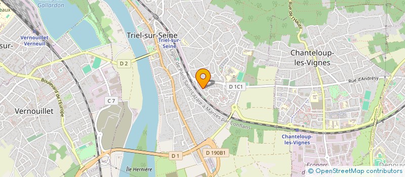 localisation de l'entreprise MONSIEUR SEBASTIEN TOURNIER  TRIEL-SUR-SEINE