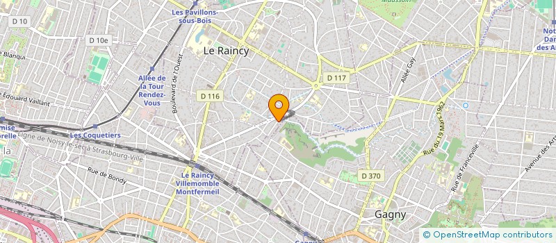 localisation de l'entreprise MONSIEUR SEBASTIEN TOUSSAINT  LE RAINCY