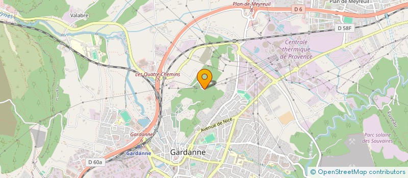 localisation de l'entreprise MONSIEUR SEBASTIEN TOUZEAU à GARDANNE