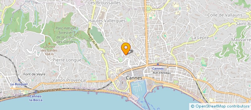 localisation de l'entreprise MONSIEUR SEBASTIEN TOUZET à CANNES