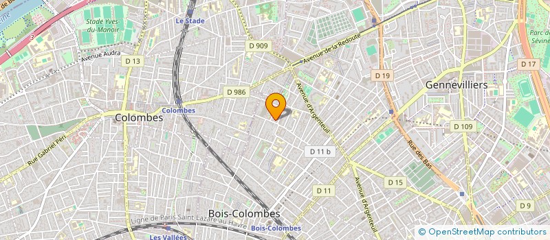 localisation de l'entreprise MONSIEUR SEBASTIEN TRAILA à BOIS-COLOMBES