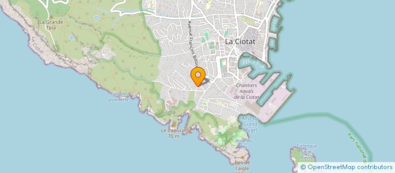 localisation de l'entreprise MONSIEUR SEBASTIEN TRAMONI à LA CIOTAT