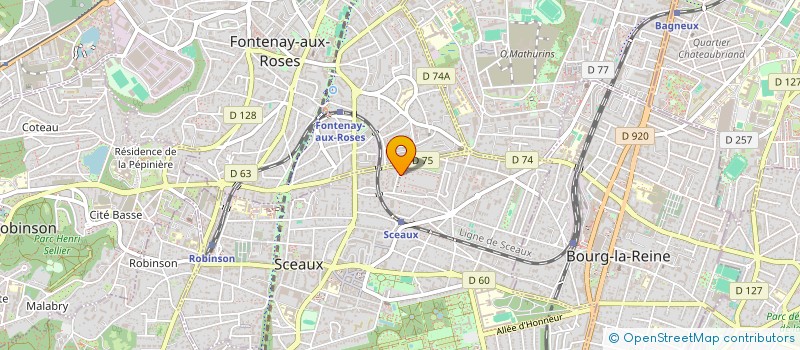 localisation de l'entreprise MONSIEUR SEBASTIEN TRAMONT à SCEAUX