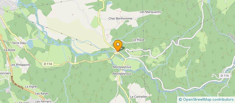 localisation de l'entreprise MONSIEUR SEBASTIEN TRANCHET  PUY-GUILLAUME