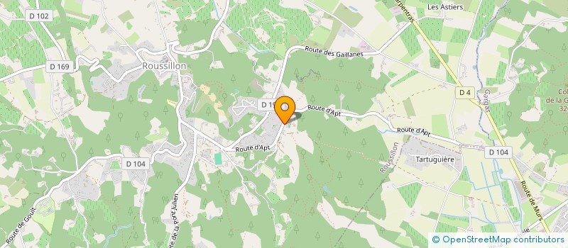 localisation de l'entreprise MONSIEUR SEBASTIEN TRANTOUL  ROUSSILLON