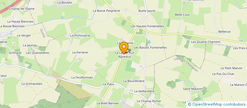 localisation de l'entreprise MONSIEUR SEBASTIEN TRAVERS  SAINT-AUBIN-DU-CORMIER