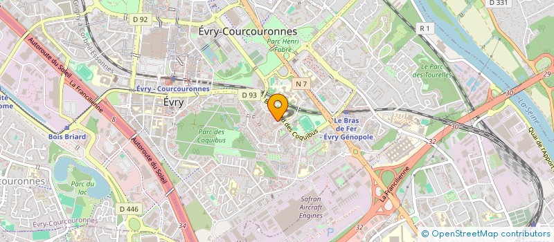 localisation de l'entreprise MONSIEUR SEBASTIEN TREBOUET  EVRY-COURCOURONNES