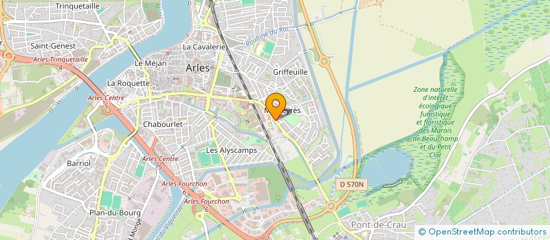 localisation de l'entreprise MONSIEUR SEBASTIEN TRESCENTS à ARLES