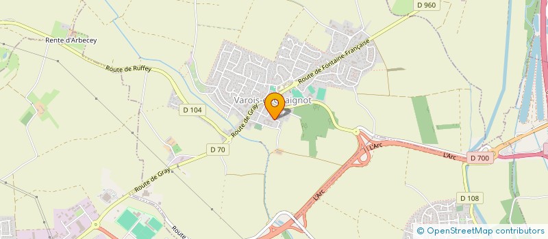 localisation de l'entreprise MONSIEUR SEBASTIEN TRIBOLET  VAROIS-ET-CHAIGNOT