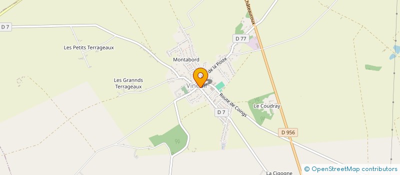 localisation de l'entreprise MONSIEUR SEBASTIEN TRIBUT à VINEUIL