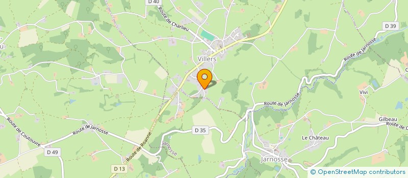 localisation de l'entreprise MONSIEUR SEBASTIEN TRIOMPHE  VILLERS