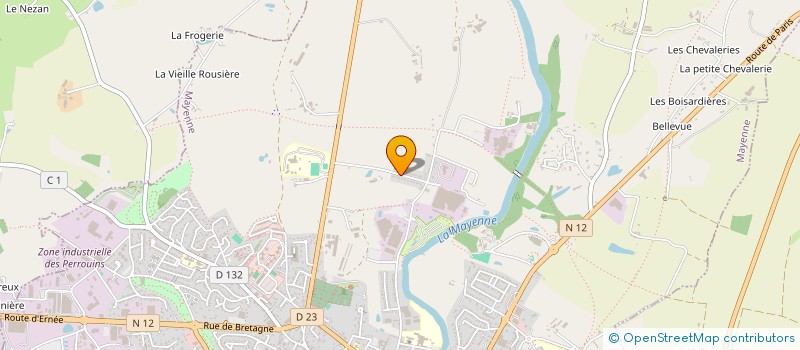 localisation de l'entreprise MONSIEUR SEBASTIEN TRIQUET à MAYENNE