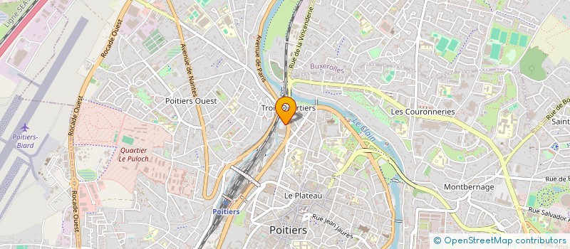 localisation de l'entreprise MONSIEUR SEBASTIEN TROCHET à POITIERS
