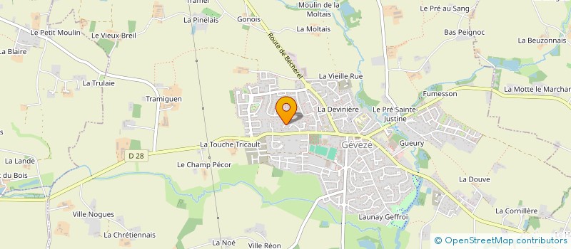 localisation de l'entreprise MONSIEUR SEBASTIEN TROMEUR à GEVEZE
