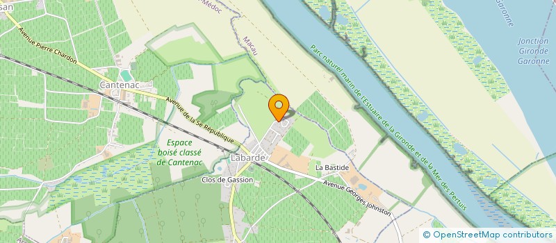 localisation de l'entreprise MONSIEUR SEBASTIEN TROQUEREAU  LABARDE