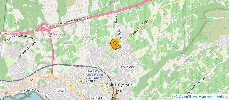 localisation de l'entreprise MONSIEUR SEBASTIEN TROSSELLO à SAINT-CYR-SUR-MER