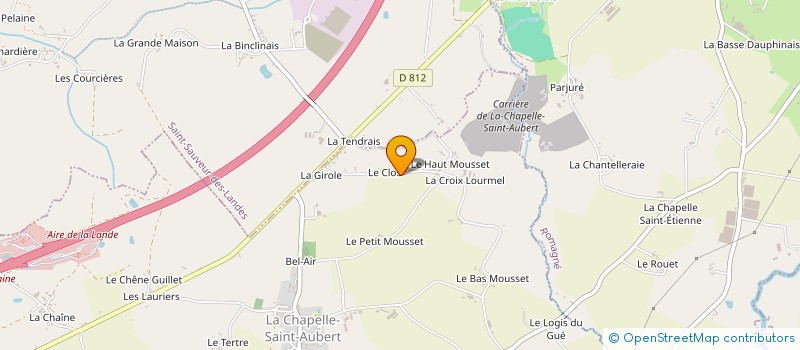 localisation de l'entreprise MONSIEUR SEBASTIEN TROUVE  LA CHAPELLE-SAINT-AUBERT