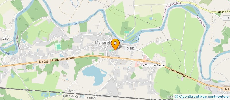 localisation de l'entreprise MONSIEUR SEBASTIEN TRUFFANDIER  MENESPLET