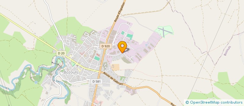 localisation de l'entreprise MONSIEUR SEBASTIEN TUFFERY  BOZOULS