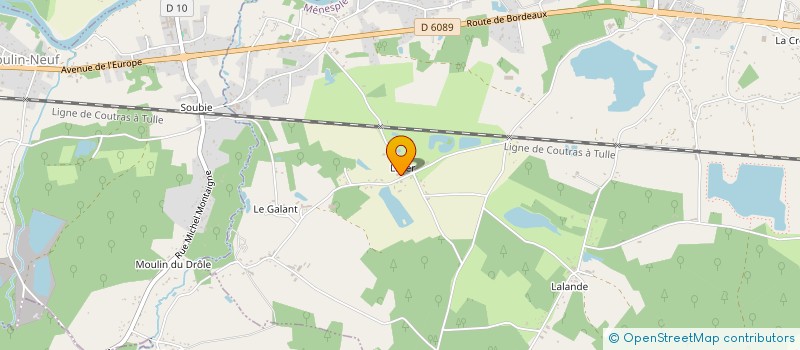 localisation de l'entreprise MONSIEUR SEBASTIEN TURENNE  MENESPLET