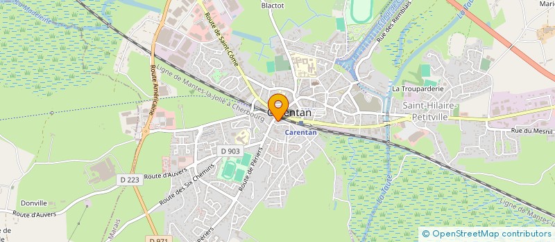 localisation de l'entreprise MONSIEUR SEBASTIEN TURQUETIL  CARENTAN-LES-MARAIS