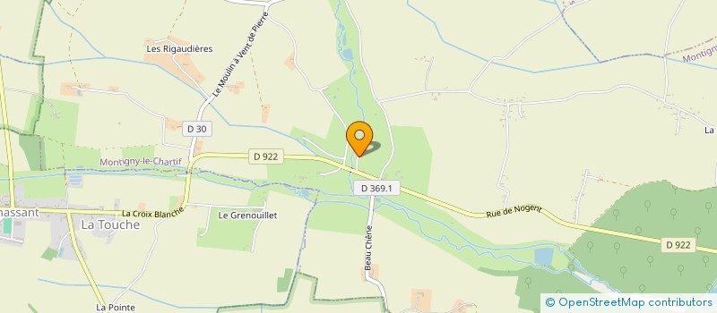 localisation de l'entreprise MONSIEUR SEBASTIEN TURRI à MONTIGNY-LE-CHARTIF