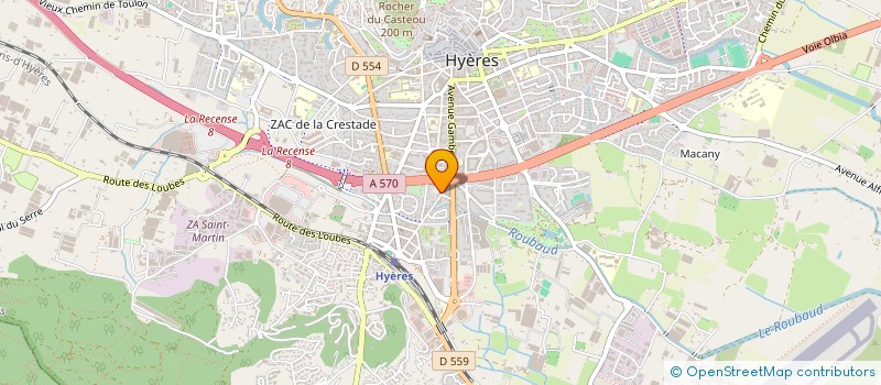 localisation de l'entreprise MONSIEUR SEBASTIEN URBAIN  HYERES