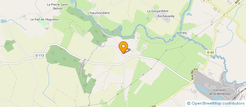 localisation de l'entreprise MONSIEUR SEBASTIEN UVETEAU  LA MEILLERAIE-TILLAY