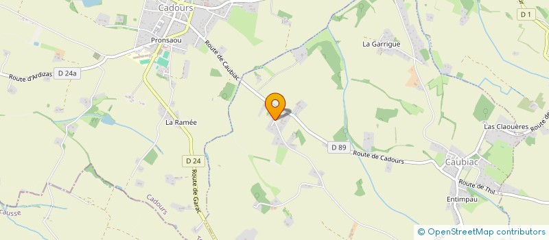 localisation de l'entreprise MONSIEUR SEBASTIEN VACQUIE  CAUBIAC