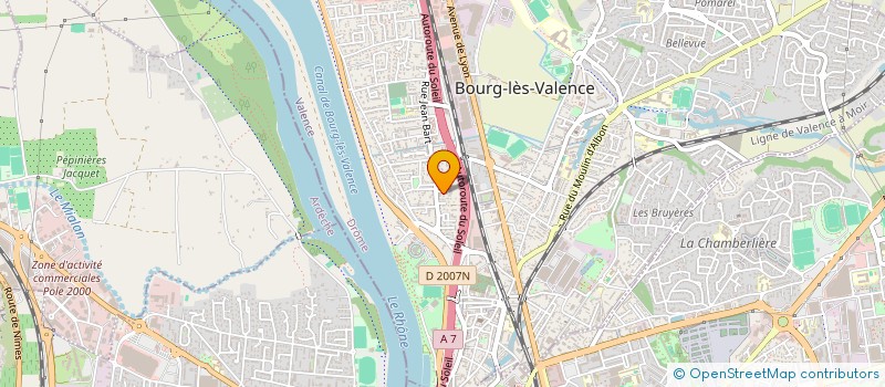 localisation de l'entreprise MONSIEUR SEBASTIEN VADECARD à BOURG-LES-VALENCE