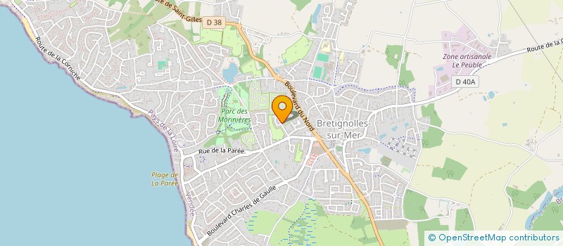 localisation de l'entreprise MONSIEUR SEBASTIEN VAILLANT  BRETIGNOLLES-SUR-MER