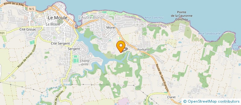 localisation de l'entreprise MONSIEUR SEBASTIEN VALCY à LE MOULE