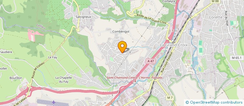 localisation de l'entreprise MONSIEUR SEBASTIEN VALENTINI  LA GRAND-CROIX