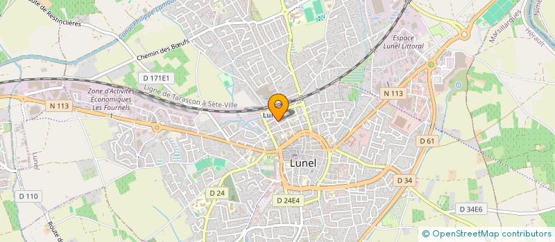 localisation de l'entreprise MONSIEUR SEBASTIEN VALETTE  LUNEL