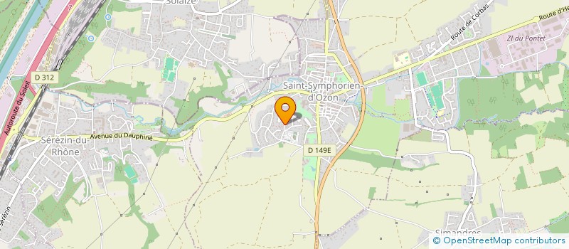 localisation de l'entreprise MONSIEUR SEBASTIEN VALLART  TIGNIEU-JAMEYZIEU