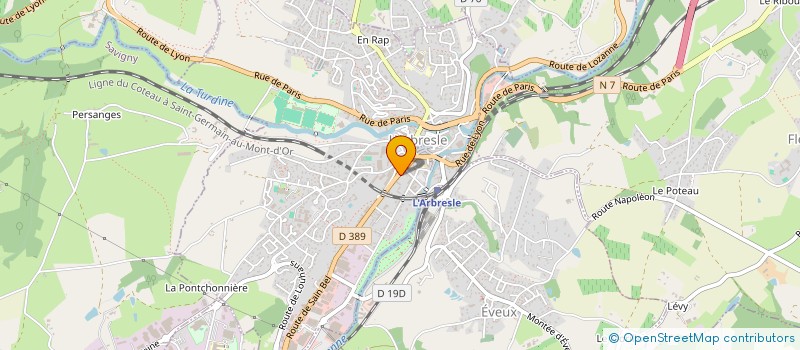 localisation de l'entreprise MONSIEUR SEBASTIEN VALOIS  L'ARBRESLE