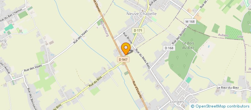 localisation de l'entreprise MONSIEUR SEBASTIEN VANALDERWERELT à NEUVE-CHAPELLE