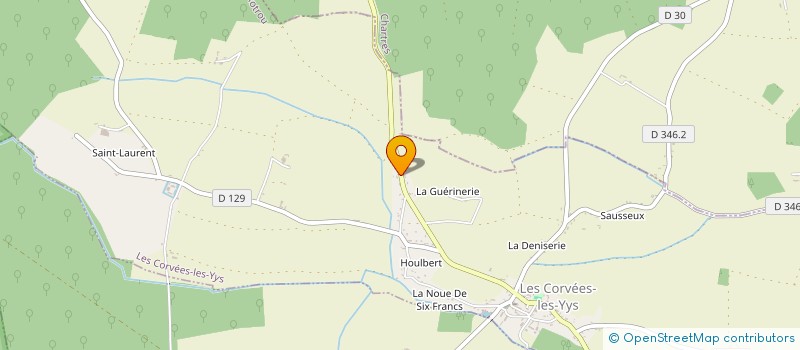 localisation de l'entreprise MONSIEUR SEBASTIEN VANDEWIELE à LES CORVEES-LES-YYS