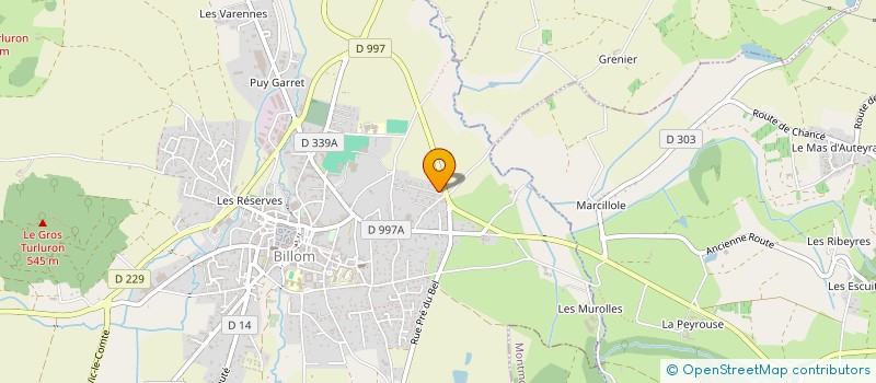 localisation de l'entreprise MONSIEUR SEBASTIEN VARENNAS  BILLOM