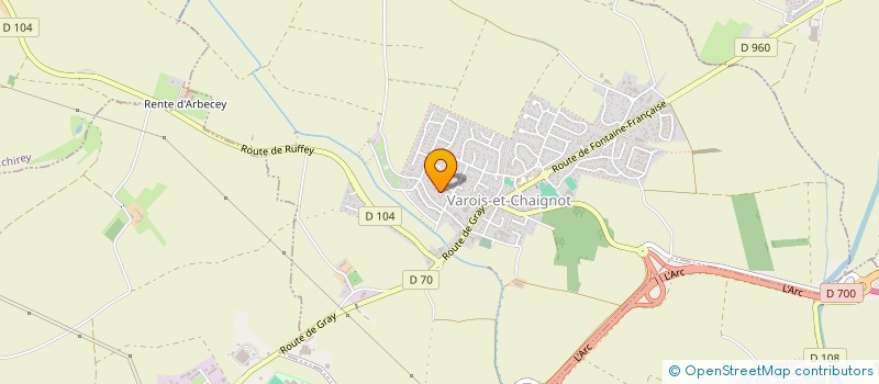 localisation de l'entreprise MONSIEUR SEBASTIEN VARESANO à VAROIS-ET-CHAIGNOT